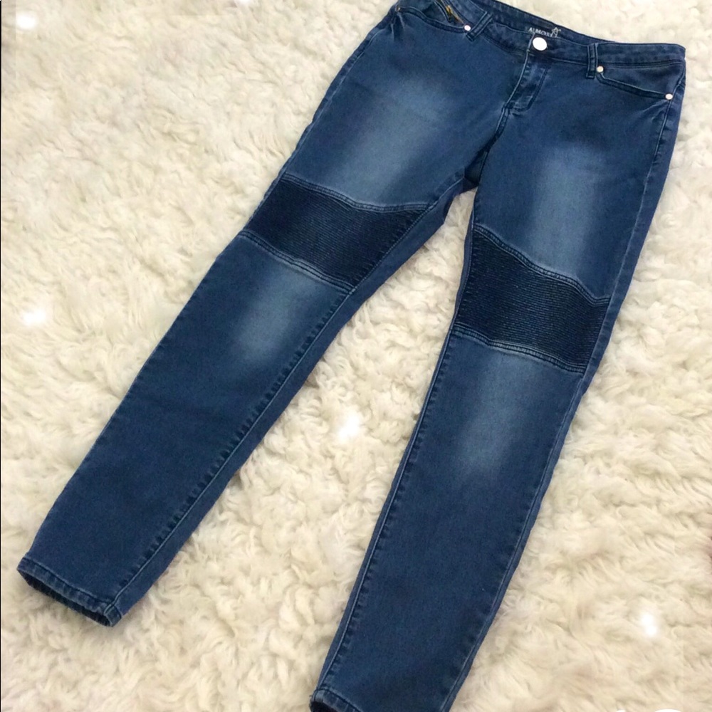 Dark blue jeans